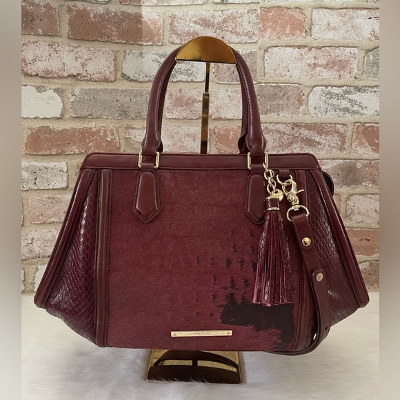 Brahmin Handbags - Brahmin Arden Satchel Tart Croc Embossed Leather